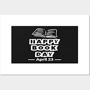 Happy World Book Day for Book Lovers Library Reading Posters and Art